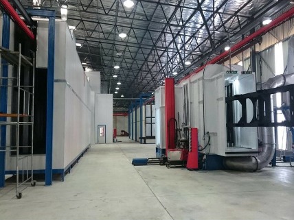 Automated Semi Trailer chassis coating plant 