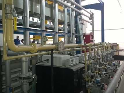 600 KW Hot water Boiler system for plating plant solution heating.  