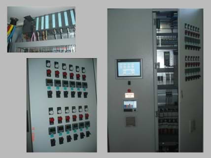 Siemens PLC and HMI control panels for NADCAP.  